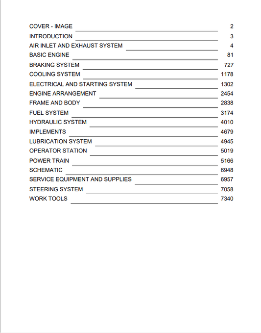 Caterpillar Cat 627B Wheel Scraper Service and Repair Manual PDF | S/N 37V