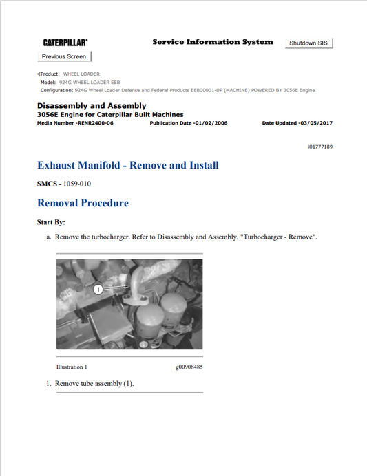 Caterpillar Cat 924G Wheel Skidder Service and Repair Manual PDF | S/N EEB