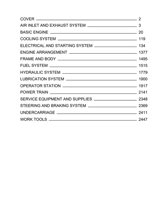 Caterpillar Cat 951B Wheel Loader Service and Repair Manual PDF | S/N 86J