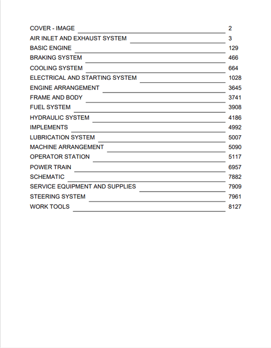 Caterpillar Cat 962G II Wheel Loader Service and Repair Manual PDF | S/N BAB