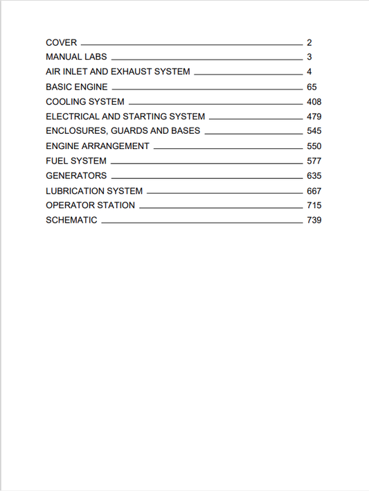 Caterpillar Cat C3.3DE33E0 Generator Set Service and Repair Manual PDF | S/N GT2