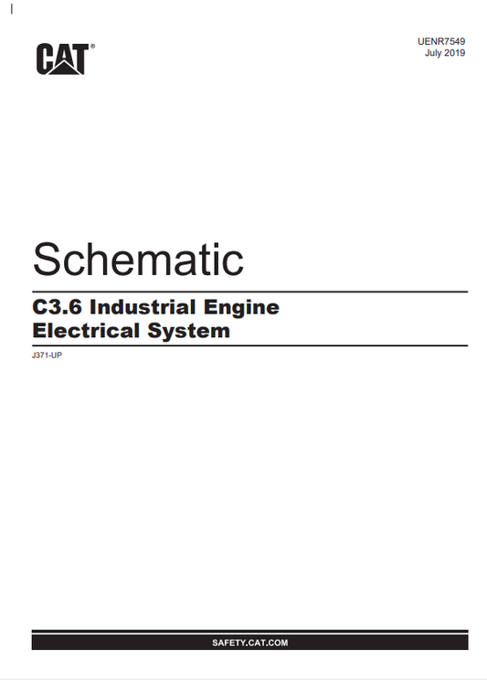 Caterpillar Cat C3.6 Industrial Engine Electrical System Schematic Manual PDF | S/N J37