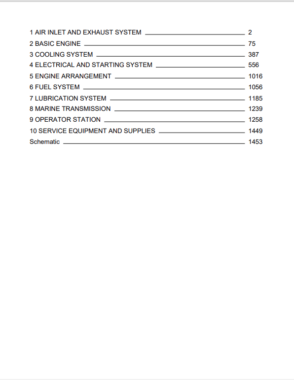 Caterpillar Cat C30 Marine Engine Service and Repair Manual PDF | S/N CLX