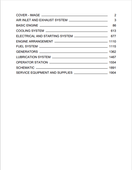 Caterpillar Cat C4.4 Generator Set Service and Repair Manual PDF | S/N D4B