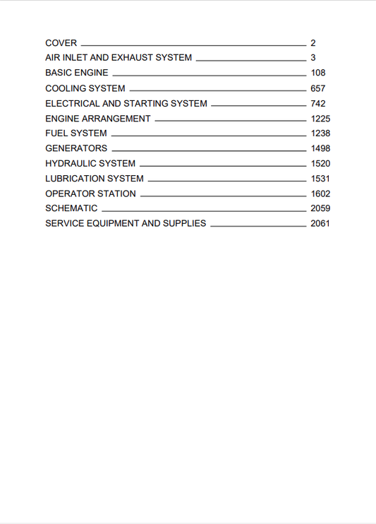 Caterpillar Cat C6.6 Generator Set Service and Repair Manual PDF | S/N LC6