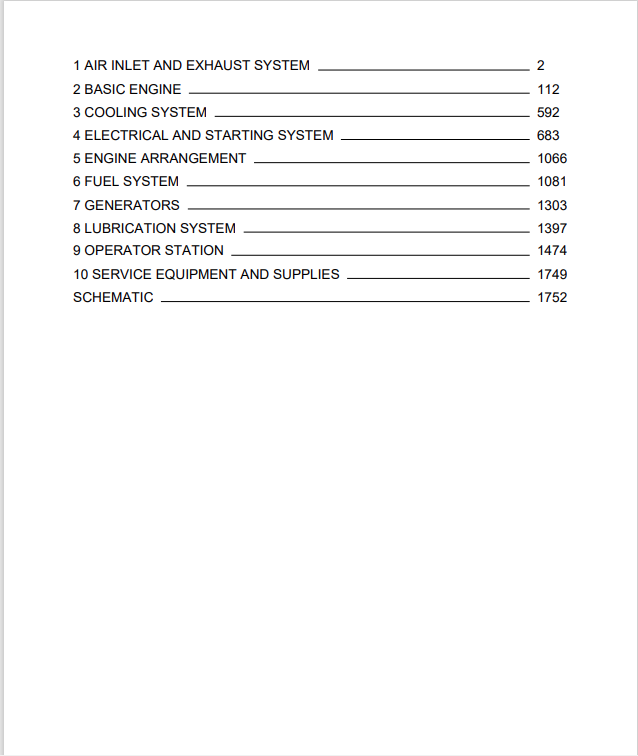 Caterpillar Cat C6.6 Generator Set Service and Repair Manual PDF | S/N N6D