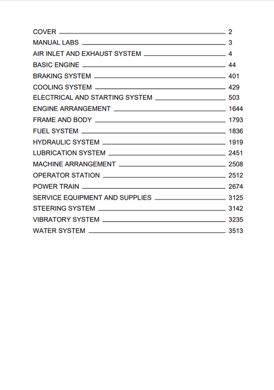 Caterpillar Cat CB-564D Vibratory Compactor Service and Repair Manual PDF | S/N C6D