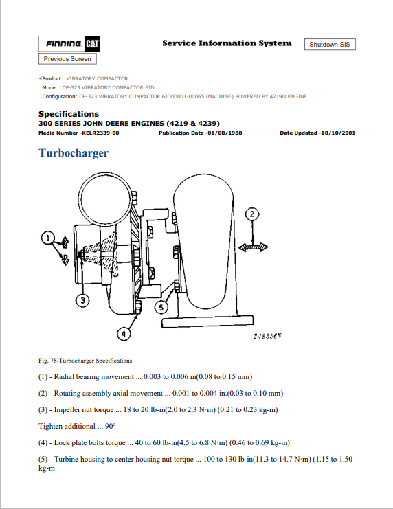 Caterpillar Cat CP-323 Vibratory Compactor Service And Repair Manual PDF | S/N 6JD