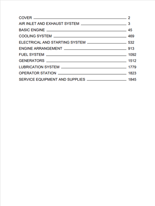 Caterpillar Cat D353C Industrial Engine Service and Repair Manual PDF | S/N 46B