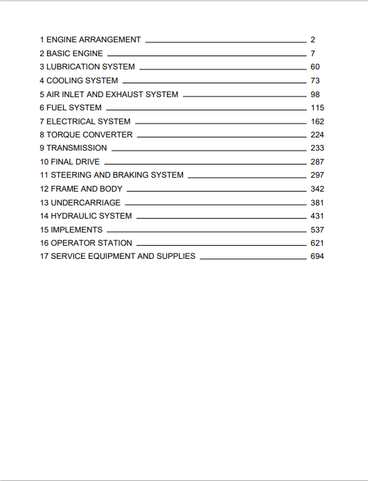 Caterpillar Cat D3C II Track-type Tractor Parts Catalogue Manual PDF | S/N 5CJ