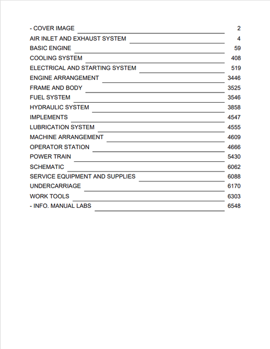 Caterpillar Cat D3G Track Type Tractor Service and Repair Manual PDF | S/N BYR