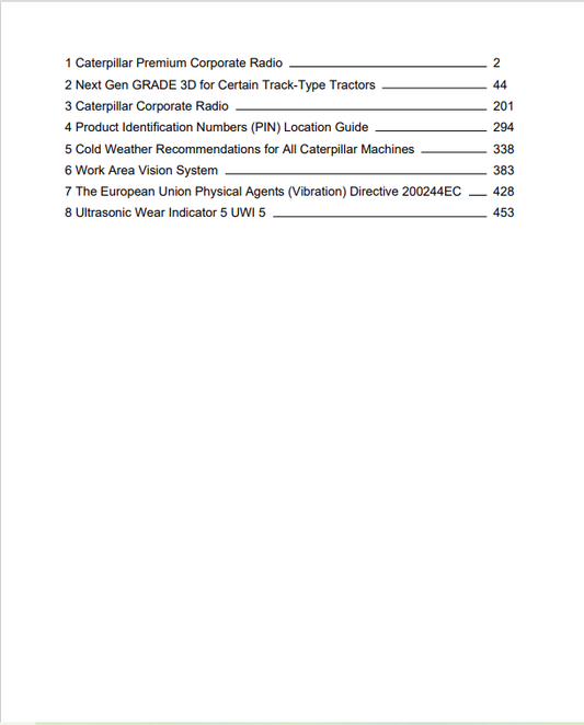 Caterpillar Cat D3K2 LGP Track-type Tractor Operation and Maintenance Manual PDF | S/N KL2