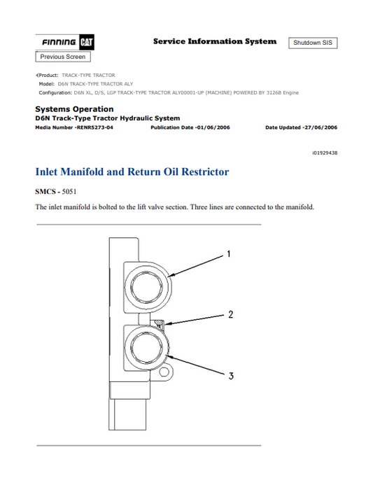Caterpillar Cat D6N Track-type Tractor Service and Repair Manual PDF | S/N ALY