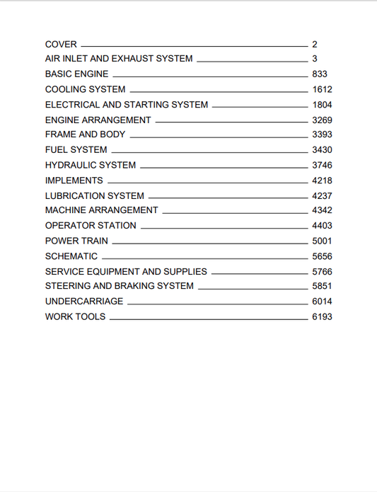 Caterpillar Cat D6N Track-type Tractor Service and Repair Manual PDF | S/N GB6