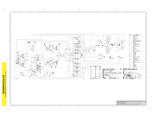 Caterpillar Cat E200B And EL200B Excavator Hydraulic System Schematic Manual PDF | S/N 5EG
