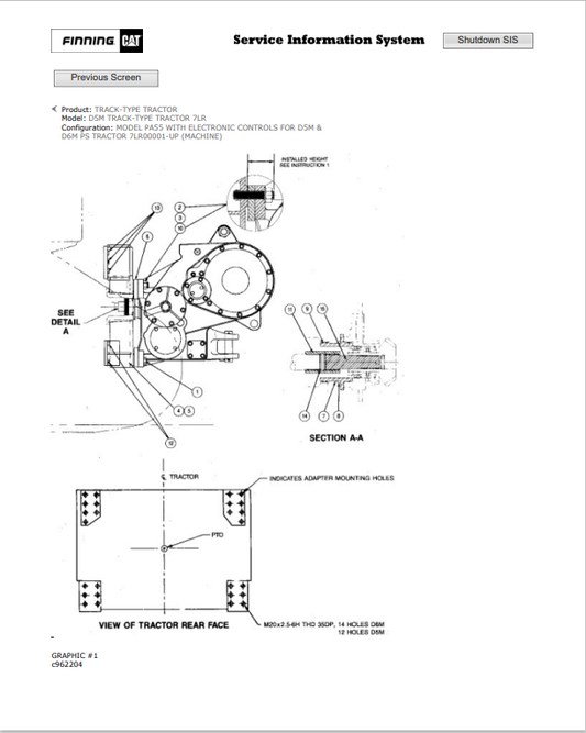 Caterpillar Cat EL240B Excavator Parts Catalogue Manual PDF | S/N 7LR