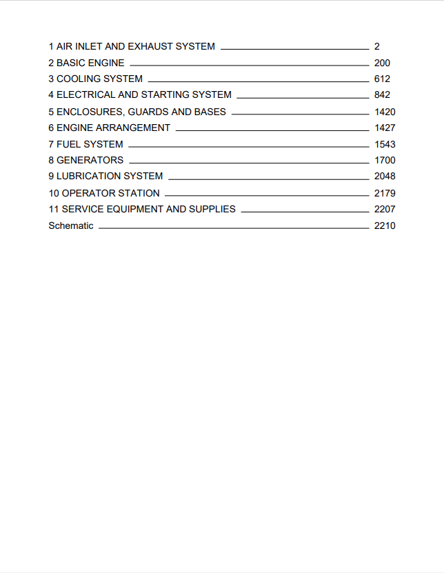 Caterpillar Cat G3512 Generator Set Service and Repair Manual PDF | S/N CRN