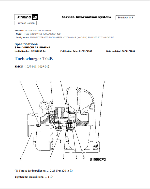 Caterpillar Cat IT18B Integrated Toolcarrier Service and Repair Manual PDF | S/N 4ZD