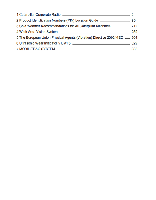 Caterpillar Cat MT745 Challenger Operation and Maintenance Manual PDF | S/N ALA