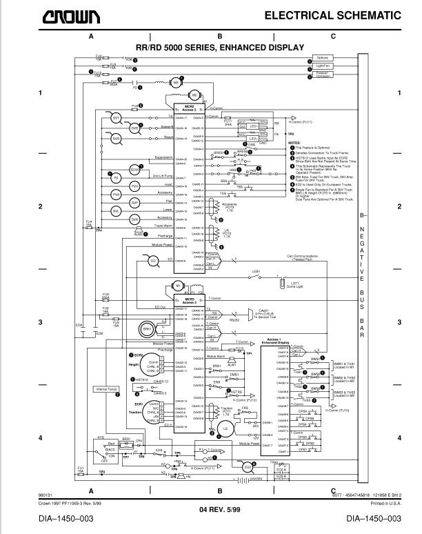 Crown RR 5000S Forklift Service Repair Manual - PDF File Download