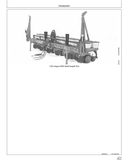 John Deere 1700 1730 MaxEmerge Plus Planter Operation Manual OMA62499