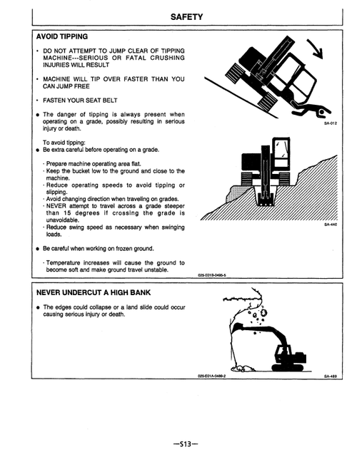 EX230LC-5 John Deere Hitachi Operator Manual EM15SNA13 PDF