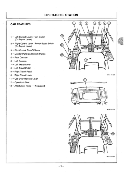 EX400-3C EX400LC-3C EX450H-3C Excavator Operator Manual PDF