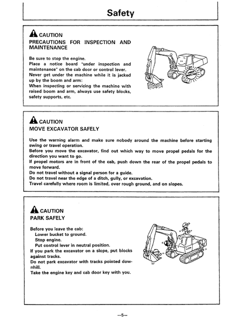 EX400 EX400LC EX400H EX400LCH Hydraulic Excavator Manual PDF