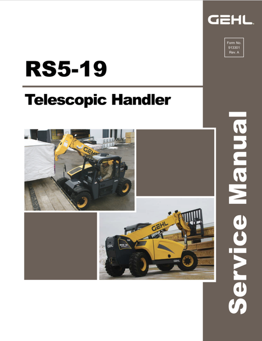 GEHL RS5-19 TELESCOPIC HANDLER SERVICE MANUAL 913301 - PDF