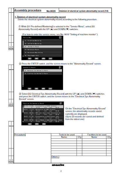 GEN00133-00 Field Assembly Manual for Komatsu WA470-8 Wheel Loader