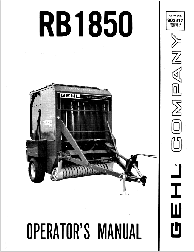GHEL RB1850 OPERATOR MANUAL 902917 - PDF