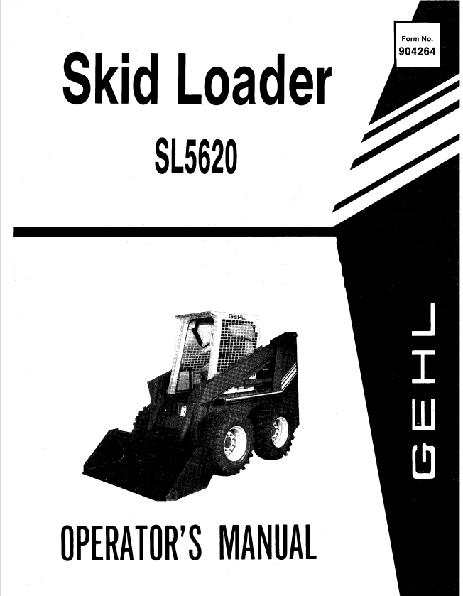 GHEL SL5620 SKID LOADER OPERATOR MANUAL 904264 - PDF