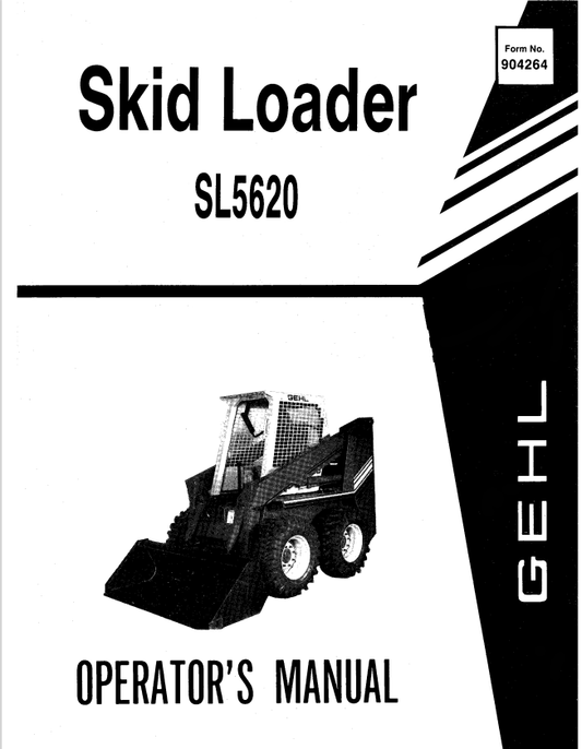 GHEL SL5620 SKID LOADER OPERATOR MANUAL 904264 - PDF
