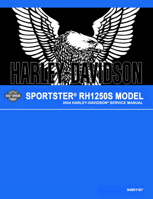 HARLEY-DAVIDSON 2024 SPORTSTER RH1250S SERVICE MANUAL 94001167 - PDF