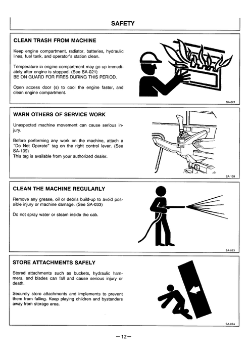 Hitachi EX220-2 EX220LC-2 Excavator Operator Manual EM15B13 PDF