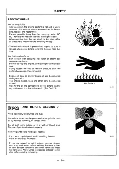 Hitachi EX220-3 EX220LC-3 Excavator Operator Manual EM15D11 PDF