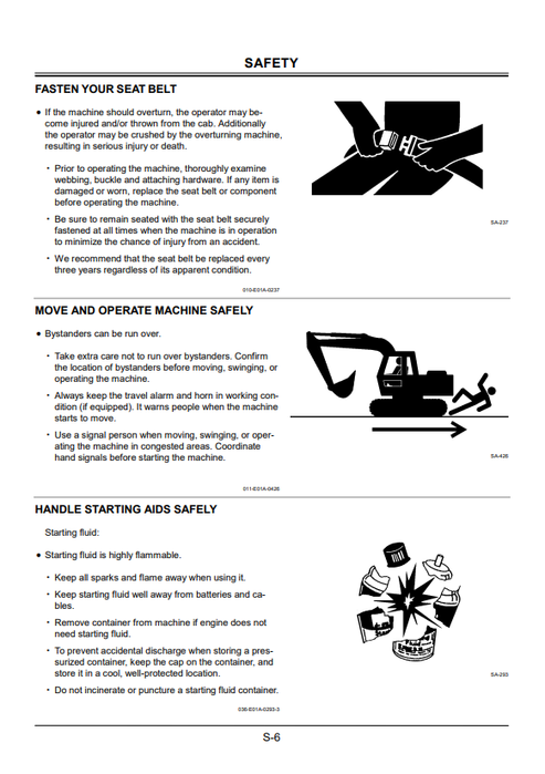 Hitachi Zaxis 110 Excavator Operation Manual John Deere PDF