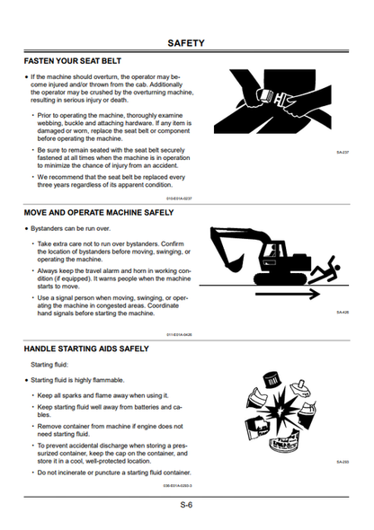 Hitachi Zaxis 110 Excavator Operation Manual John Deere PDF