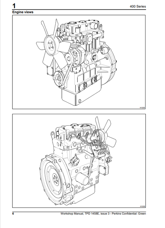 JCBPerkins 400 Series Workshop Manual TPD 1458E PDF