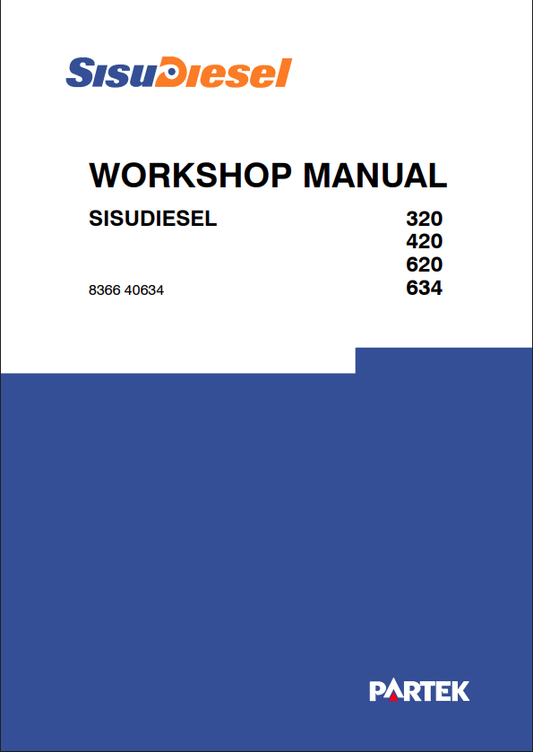 JCB SisuDiesel 320, 420, 620, 634 Workshop Manual 8366 40634 PDF