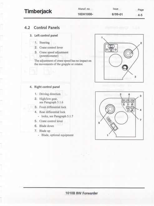 John Deere 1010B 8W Forwarder Operation & Maintenance Manual