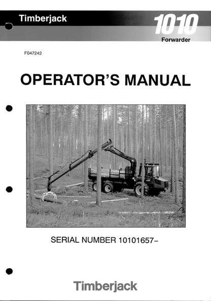John Deere 1010 Harvester Operator Manual F047242 PDF