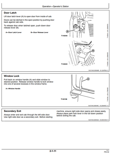 John Deere 1050C Crawler Dozer Technical Operator Manual
