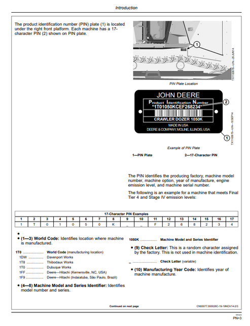 John Deere 1050K Crawler Dozer Operation & Maintenance Manual PDF