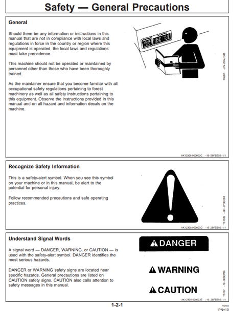 John Deere 1070D Harvester Operating Manual OMF064366