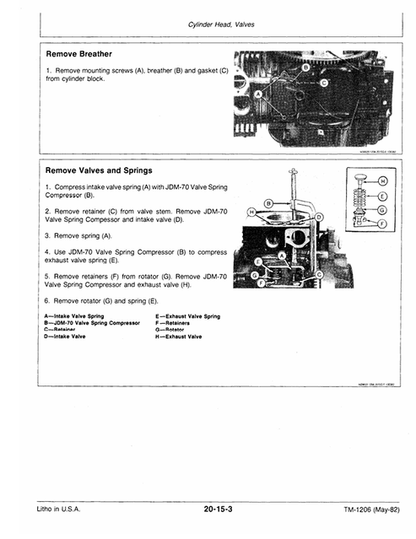John Deere 108 111 111H 112L 116 Tractor Service Manual TM1206 PDF