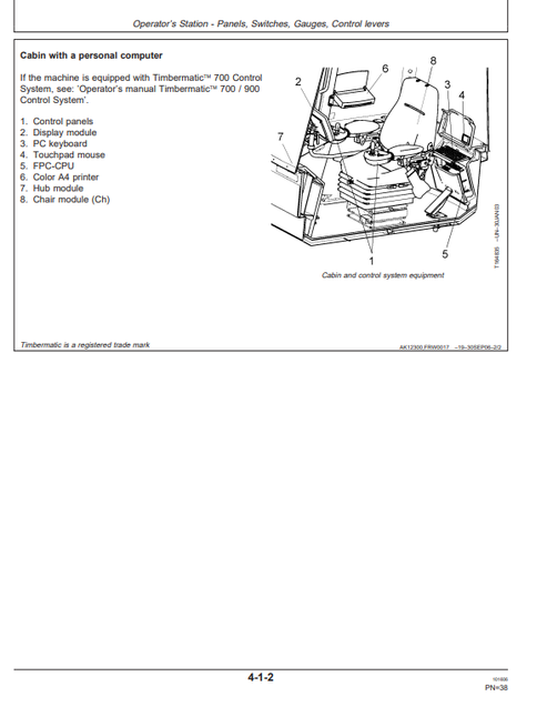 John Deere 1110D Forwarder Operating Manual PDF