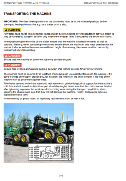 John Deere 1110G 1210G 1510G Cabin Operator Manual F697748