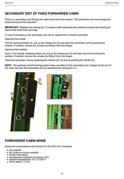 John Deere 1110G & 1210G & 1510G Fixed Cabin Forwarder Manual