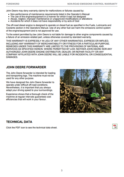 John Deere 1110G 1210G 1510G Operator Manual PDF F697772